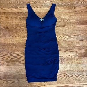 Le Chateau Body Central Navy Bodycon Dress